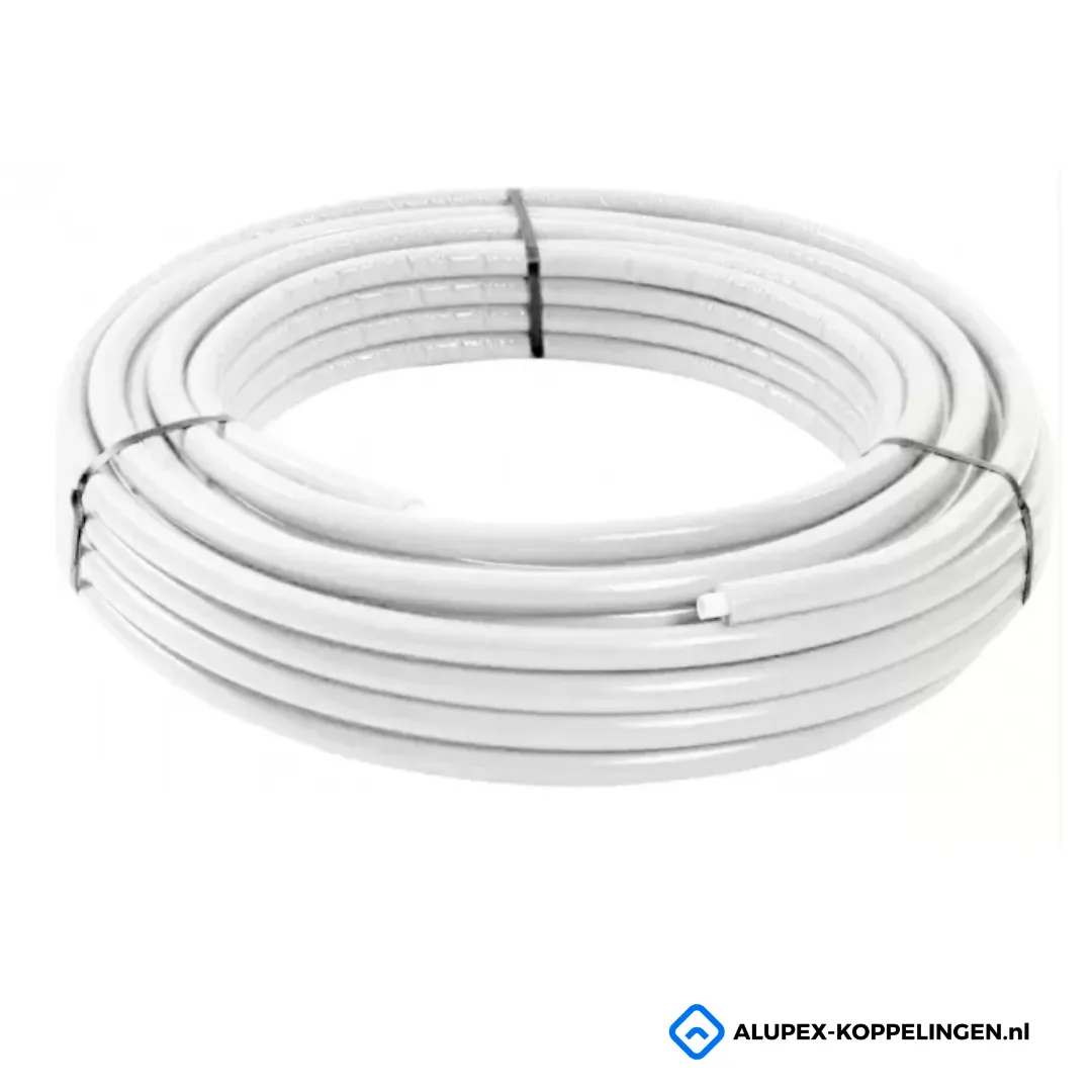 Alupex buis 20×2 mm geisoleerd Wit | 50 mtr | Unipipe